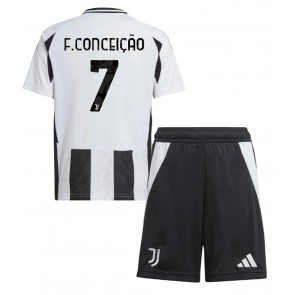 Juventus Francisco Conceicao #7 Domaci Dres za Dječji 2024-25 Kratak Rukavima (+ kratke hlače)